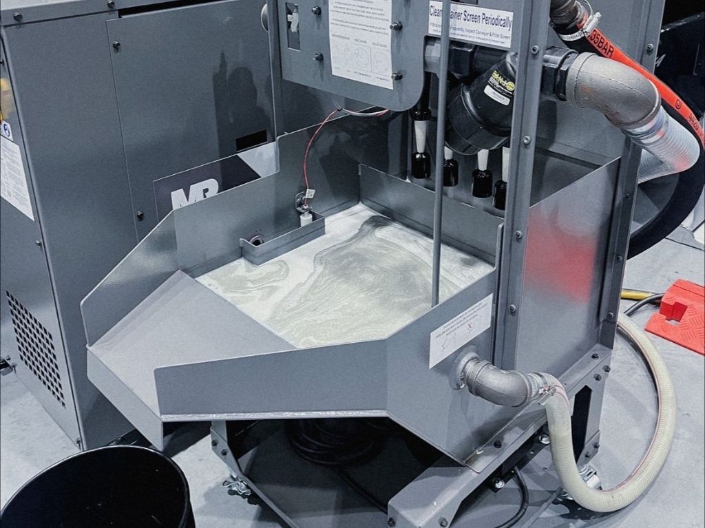 Coolant Systems High-pressure coolant system flushing chips from a CNC machine tool extending tool life and enhancing surface finish during intense cutting operations.