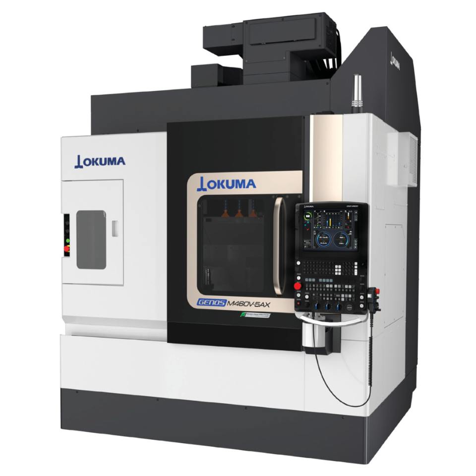 Okuma GENOS M460V-5AX, vertical machining center with the new OSP-P500 control
