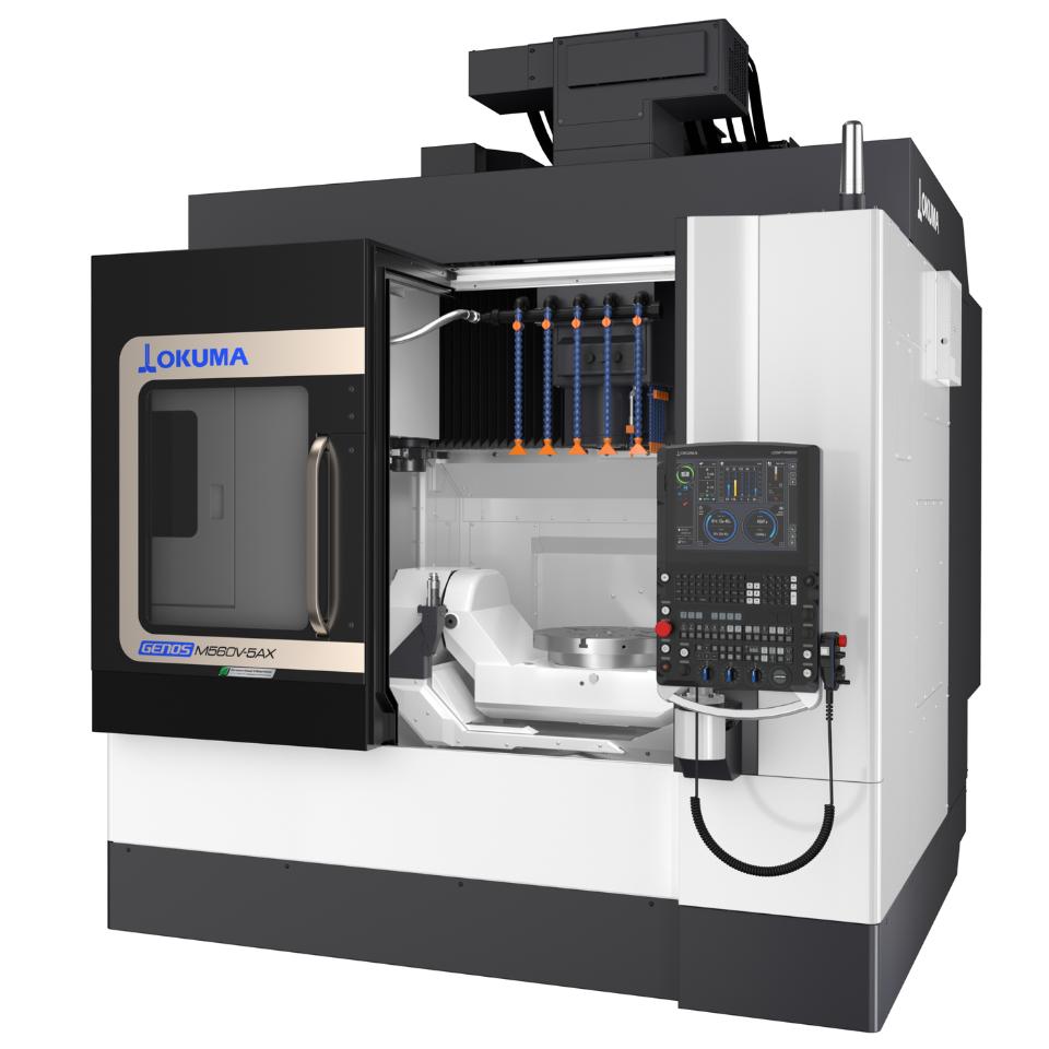 Okuma GENOS M560V-5AX with the new OSP-P500 CNC control