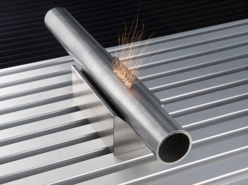Laser Marking Laser marking system etching permanent ID marks on metal components, ensuring traceability and precision in high-detail part marking.