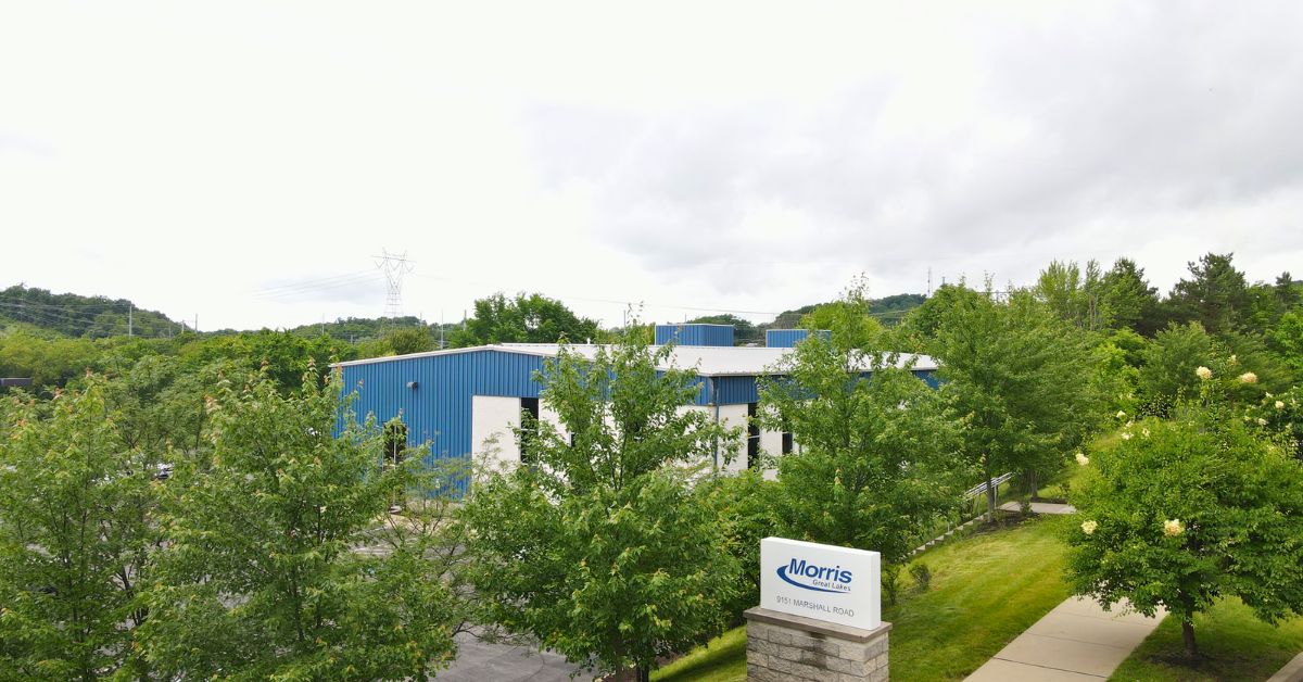Exterior view of the Morris Great Lakes headquarters in Cranberry Township PA, highlighting the regional CNC machine and automation support center for Great Lakes manufacturers.