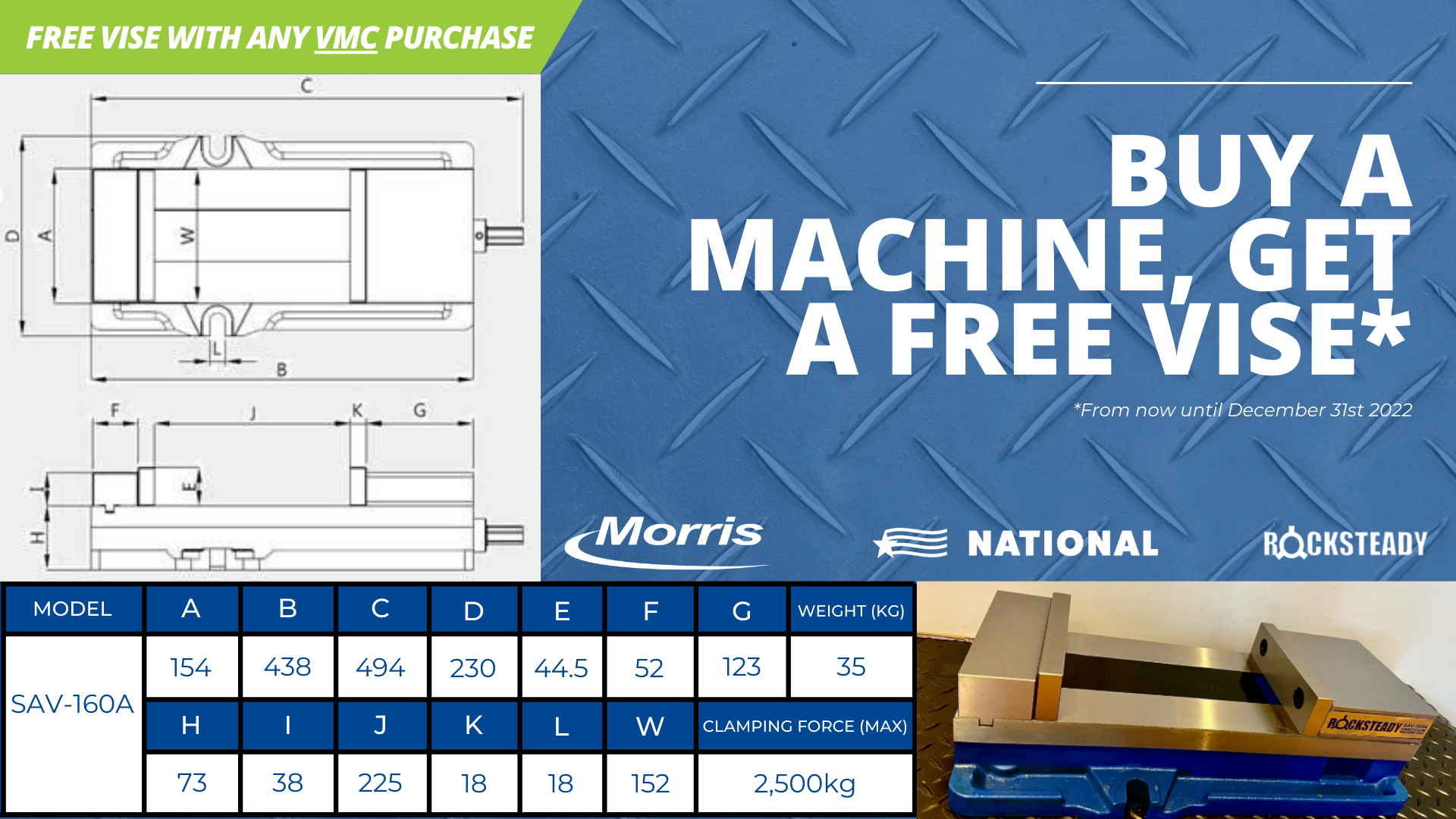 National Machine Products Vise Promotion
