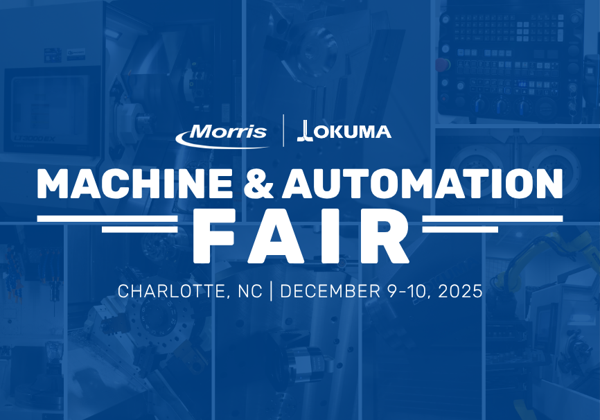 Okuma Machine & Automation Fair in December featuring a tour of the Okuma America headquarters, Partners in Technology building, and the Global Repair Center