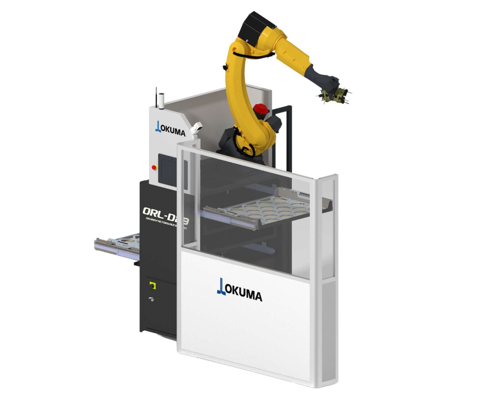 Okuma Robot Loader - Drawer Cell for lathe automation