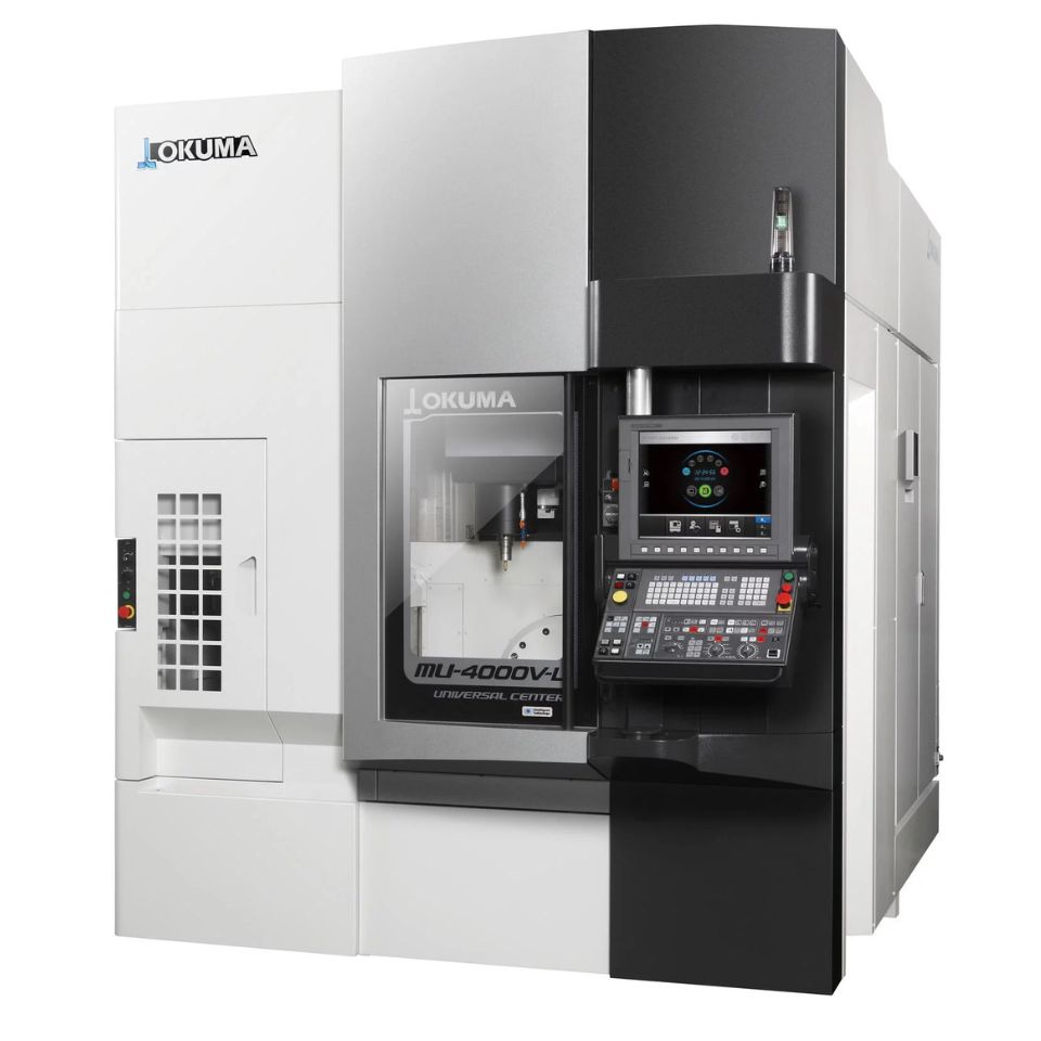 Okuma MU-4000V, a 5-axis vertical machining center that can be paired with automation solutions