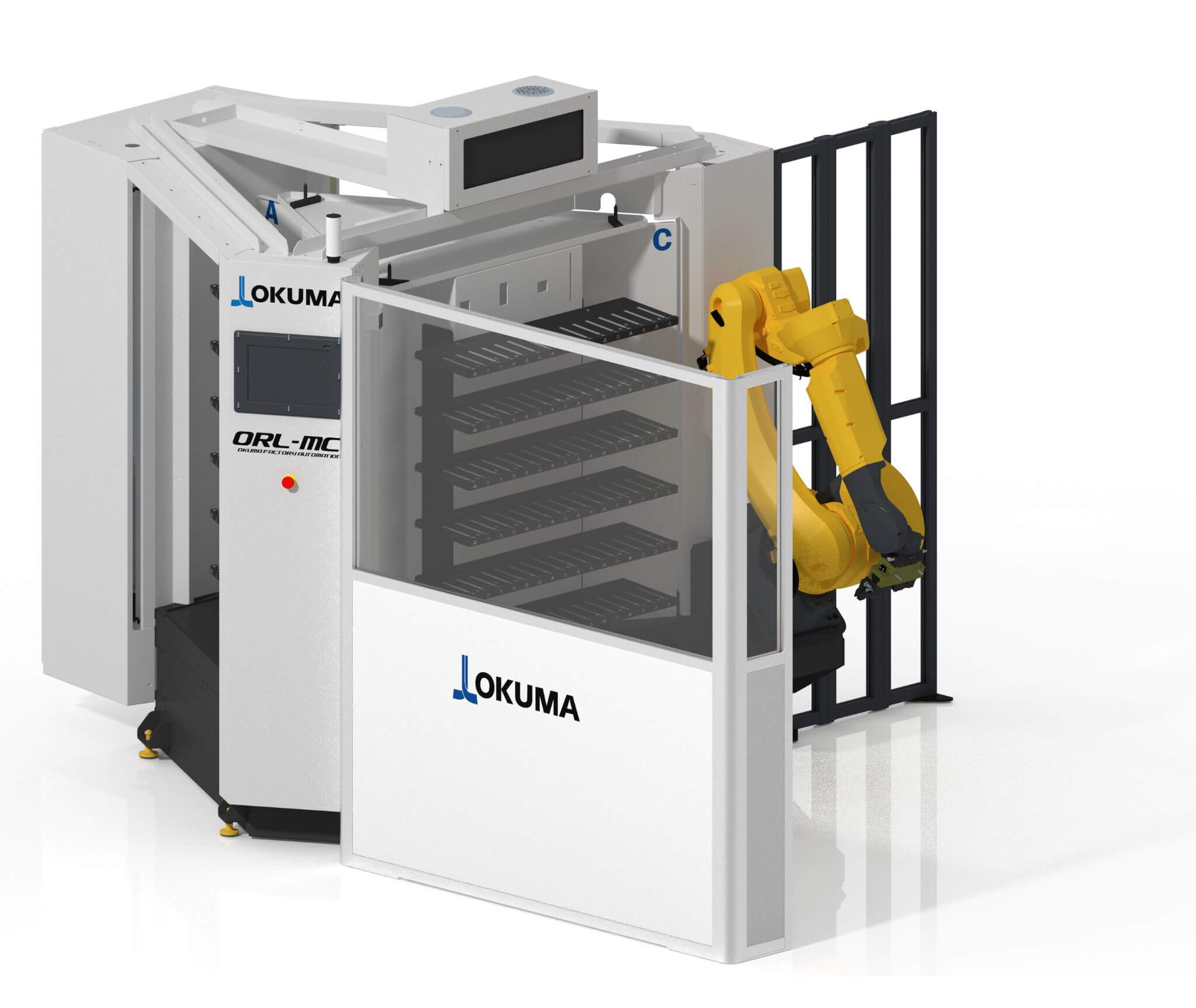 Okuma Robot Loader - Machining Center for milling automation
