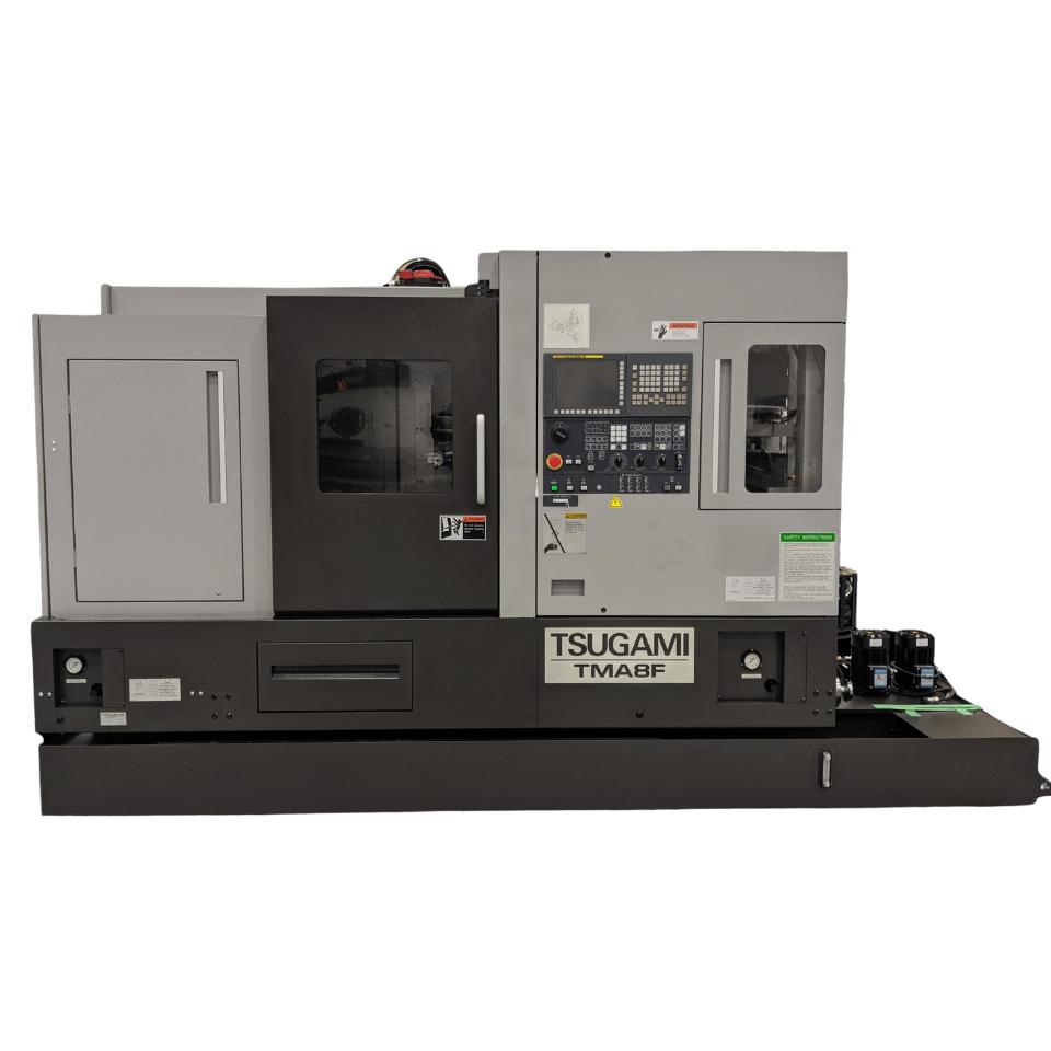 Tsugami TMA8F, a turn/mill multifunction machine, no barstock